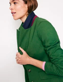 Marylebone Ponte Blazer-Emerald Night-Boden Sale