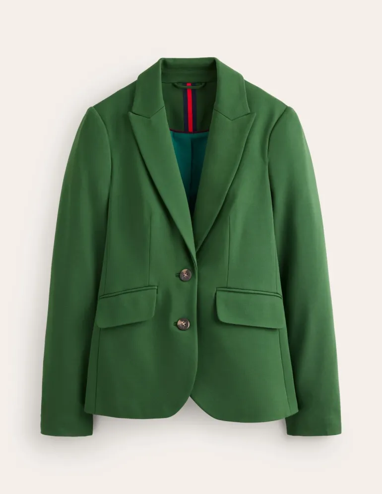 Marylebone Ponte Blazer-Emerald Night-Boden Sale