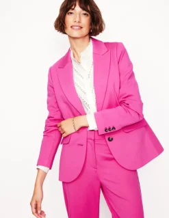 Marylebone Ponte Blazer-Pink Peony-Boden Sale