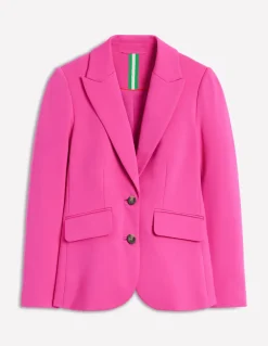 Marylebone Ponte Blazer-Pink Peony-Boden Sale