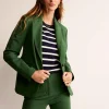 Marylebone Ponte Blazer-Winter Green-Boden Clearance