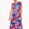 Melanie Jersey Midi Dress-French Navy, Botanical Paisley-Boden Cheap