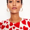 Metal Heart Earrings--Boden Best Sale
