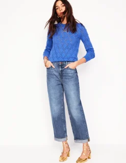 Mid Rise Relaxed Jeans-Mid Vintage-Boden Clearance