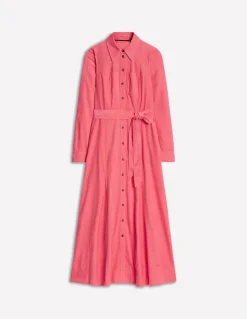 Mila Cord Midi Shirt Dress-Azalea Pink-Boden Best Sale