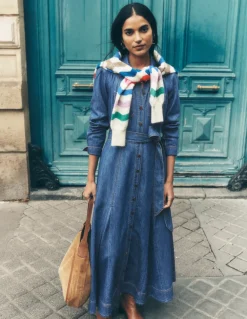 Mila Denim Midi Shirt Dress-Mid Vintage-Boden Outlet