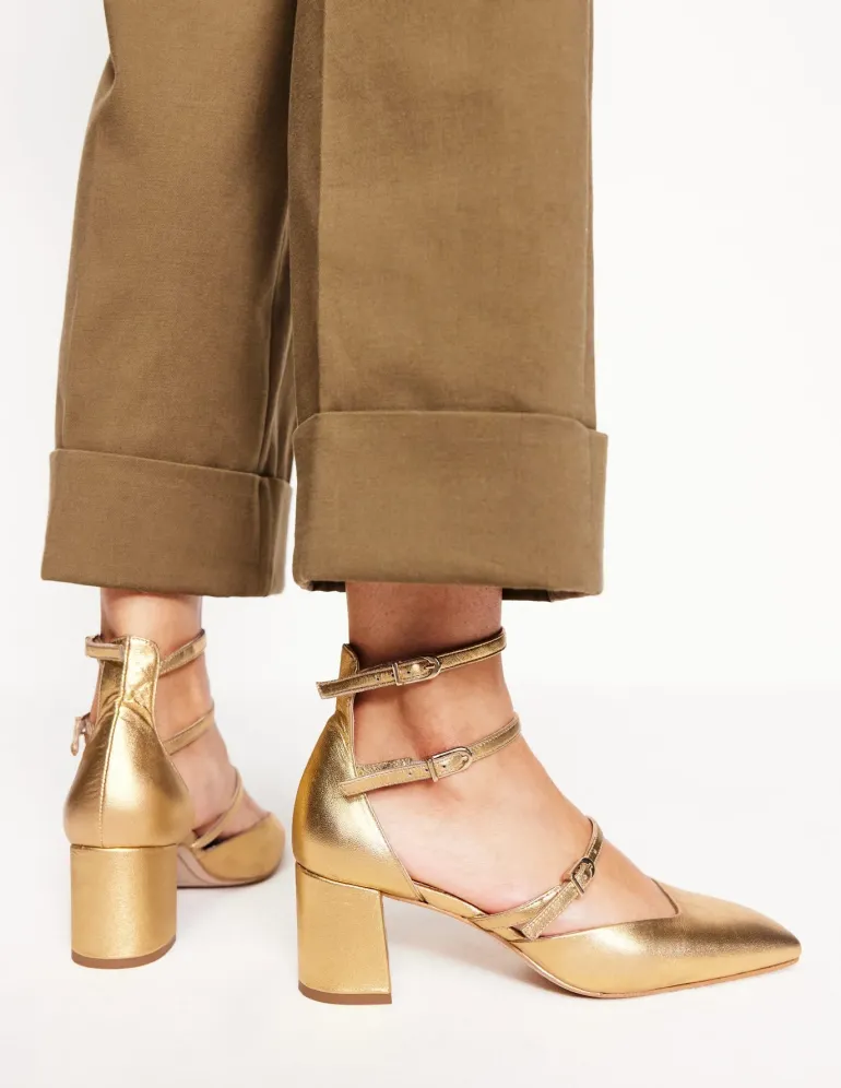 Multi Strap Block Heel Pump--Boden Discount