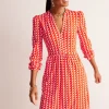 Naomi Relaxed Jersey Dress-Blaze Orange, Birdie-Boden Outlet