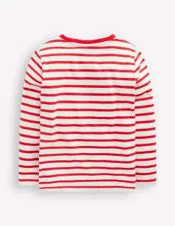 Novelty Bag T-shirt-Poppy Red Dino-Boden Online