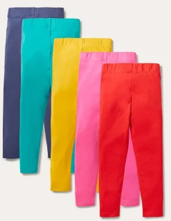5-Pack Leggings-Multi Rainbow-Boden Clearance
