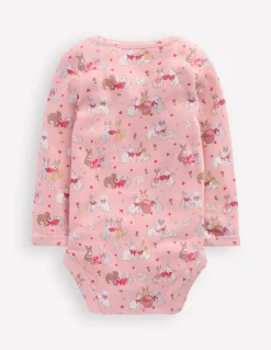 3 Pack Pointelle Bodies-Pink Love Bunnies-Boden Discount