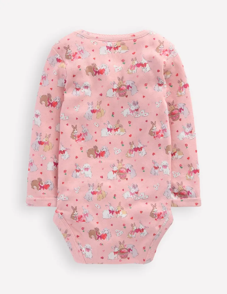 3 Pack Pointelle Bodies-Pink Love Bunnies-Boden Discount