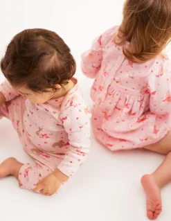 3 Pack Pointelle Bodies-Pink Love Bunnies-Boden Discount