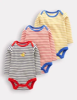 3 Pack Ribbed Bodies-Starboard Blue Stripe-Boden Shop
