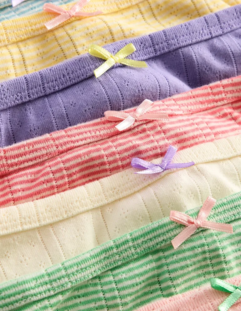 7 Pack Underwear-Pointelle Stripe-Boden Sale