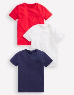 3-Pack Washed Slub T-Shirts-Classic Multi Pack-Boden Clearance