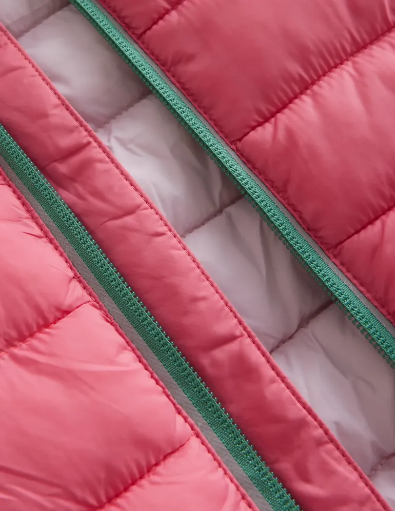 Pack-Away Padded Jacket-Rose Pink-Boden Clearance