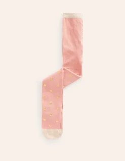 Patterned Tights-Gold Hearts-Boden Flash Sale