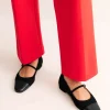 Penelope Mary Jane Flat-Black Suede-Boden Discount