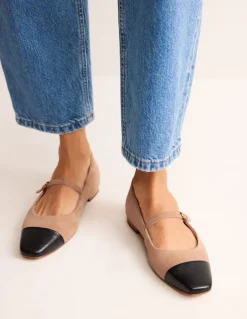 Penelope Mary Jane Flat-Macchiato Suede-Boden Shop