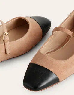 Penelope Mary Jane Flat-Macchiato Suede-Boden Shop