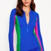 Piped Raglan Rash Guard-Colbolt Blue-Boden New
