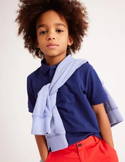 Piqué Polo Shirt-College Navy-Boden New