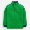 Pique Polo Half Zip-Sapling Green-Boden Best