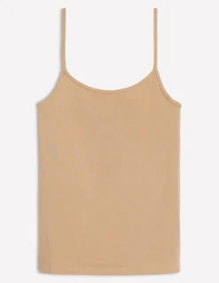 Plain Cami Top-Medium Beige-Boden Fashion
