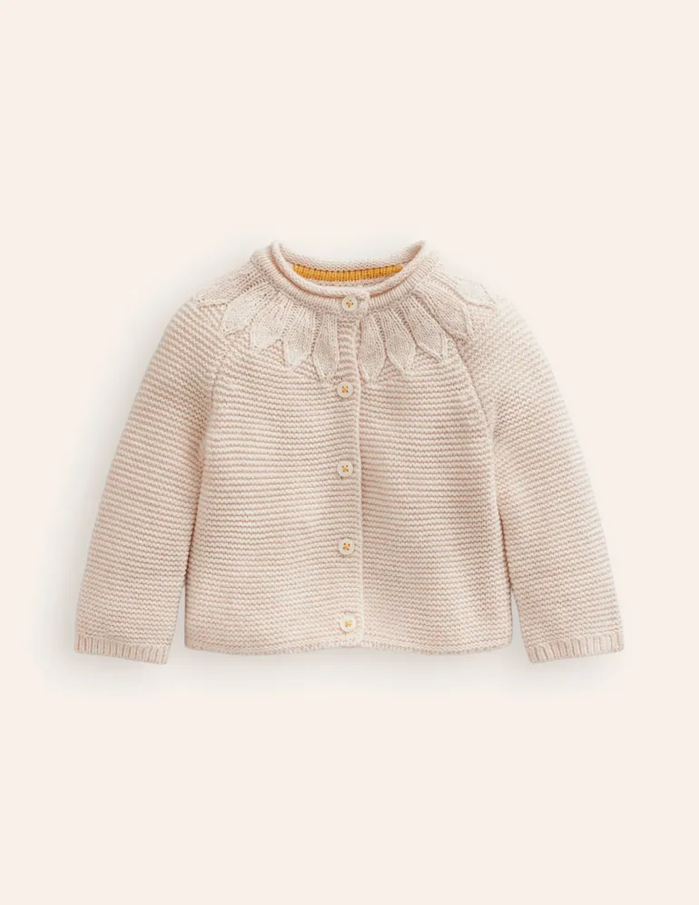 Pointelle Yoke Cardigan--Boden Hot