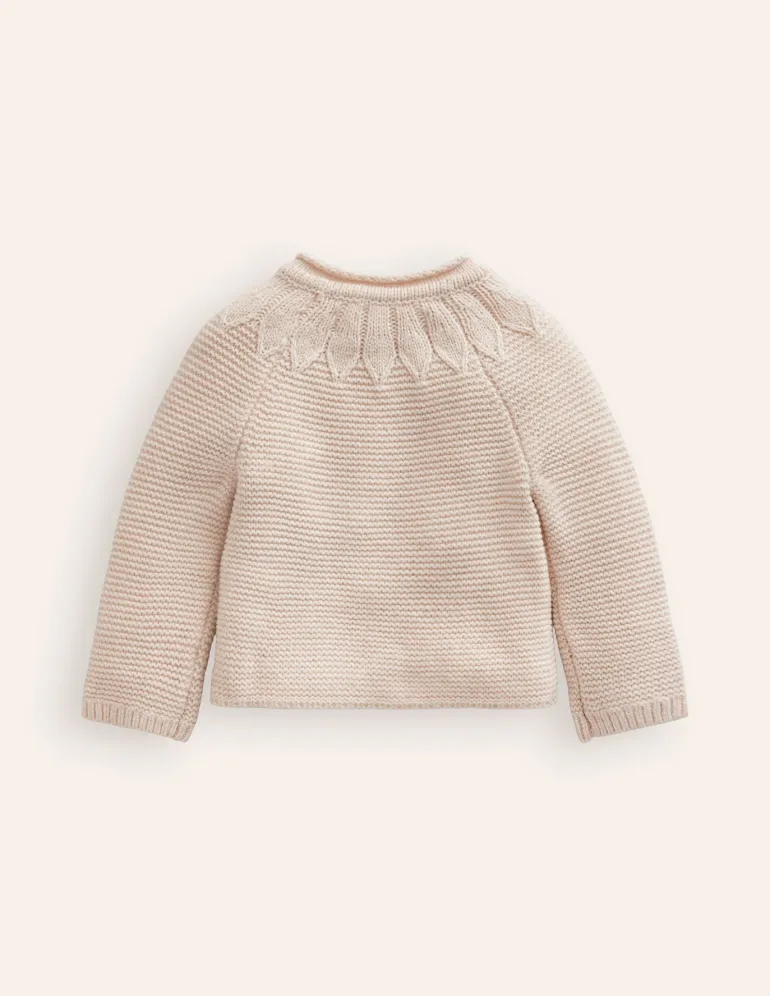 Pointelle Yoke Cardigan--Boden Hot