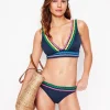 Porto Bikini Bottoms-Navy Rik Rak-Boden Store