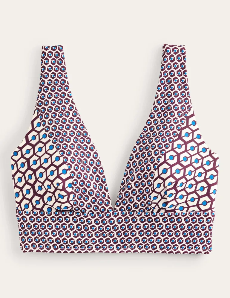 Porto Bikini Top-Dark Burgundy, Reverie-Boden Cheap