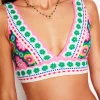 Porto Bikini Top-Multi, Flower Tile-Boden Store