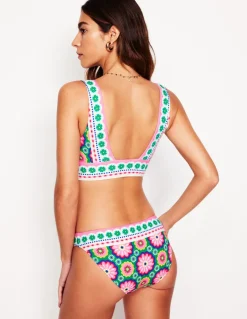Porto Bikini Top-Multi, Flower Tile-Boden Store