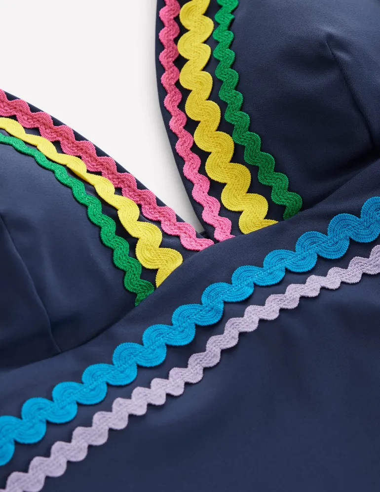 Porto Tankini Top-Navy Rik Rak-Boden Flash Sale