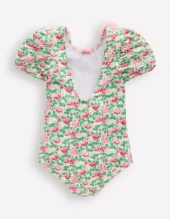 Pretty Scoopback Swimsuit-Chalk Pink Wild Rose-Boden New