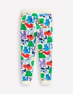 Printed Comfy Joggers-Rainbow Pets-Boden Fashion