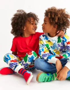Printed Comfy Joggers-Rainbow Pets-Boden Fashion