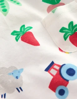 Printed Jersey Play Set-Soft Ivory Farm-Boden Discount