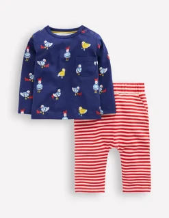 Printed Jersey Play Set-Starboard Blue Seagulls-Boden Best Sale