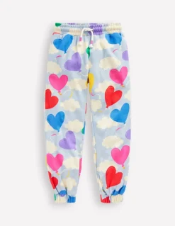 Printed Joggers-Misty Blue Balloon Sky-Boden Sale