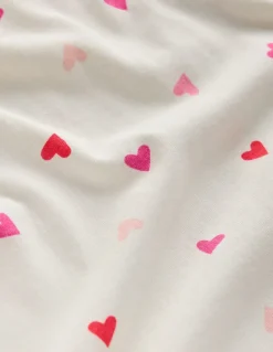 Printed Long-sleeved Nightie-Multi Hearts-Boden Fashion