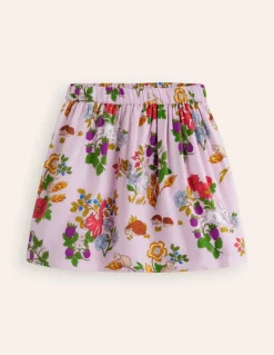 Printed Pull-On Twirly Skirt-Pink Valentines Bunny-Boden Fashion