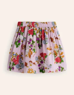 Printed Pull-On Twirly Skirt-Pink Valentines Bunny-Boden Fashion