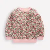 Printed Relaxed Sweatshirt-Chalk Pink Wild Rose-Boden Sale