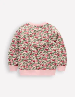 Printed Relaxed Sweatshirt-Chalk Pink Wild Rose-Boden Sale