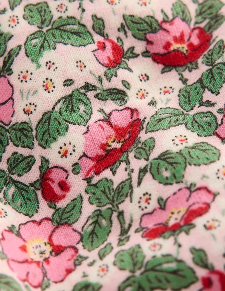 Printed Relaxed Sweatshirt-Chalk Pink Wild Rose-Boden Sale