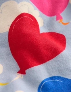 Printed Relaxed Sweatshirt-Misty Blue Balloon Sky-Boden Cheap
