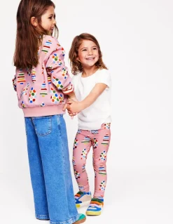 Printed Relaxed Sweatshirt-Vintage Pink Christmas Trees-Boden Discount